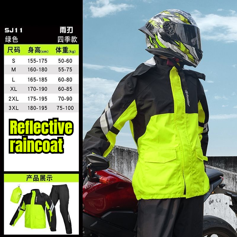 Motorcycle Gear For Men - Motosiklet Yağmurluk Ayrık Tip Su Geçirmez