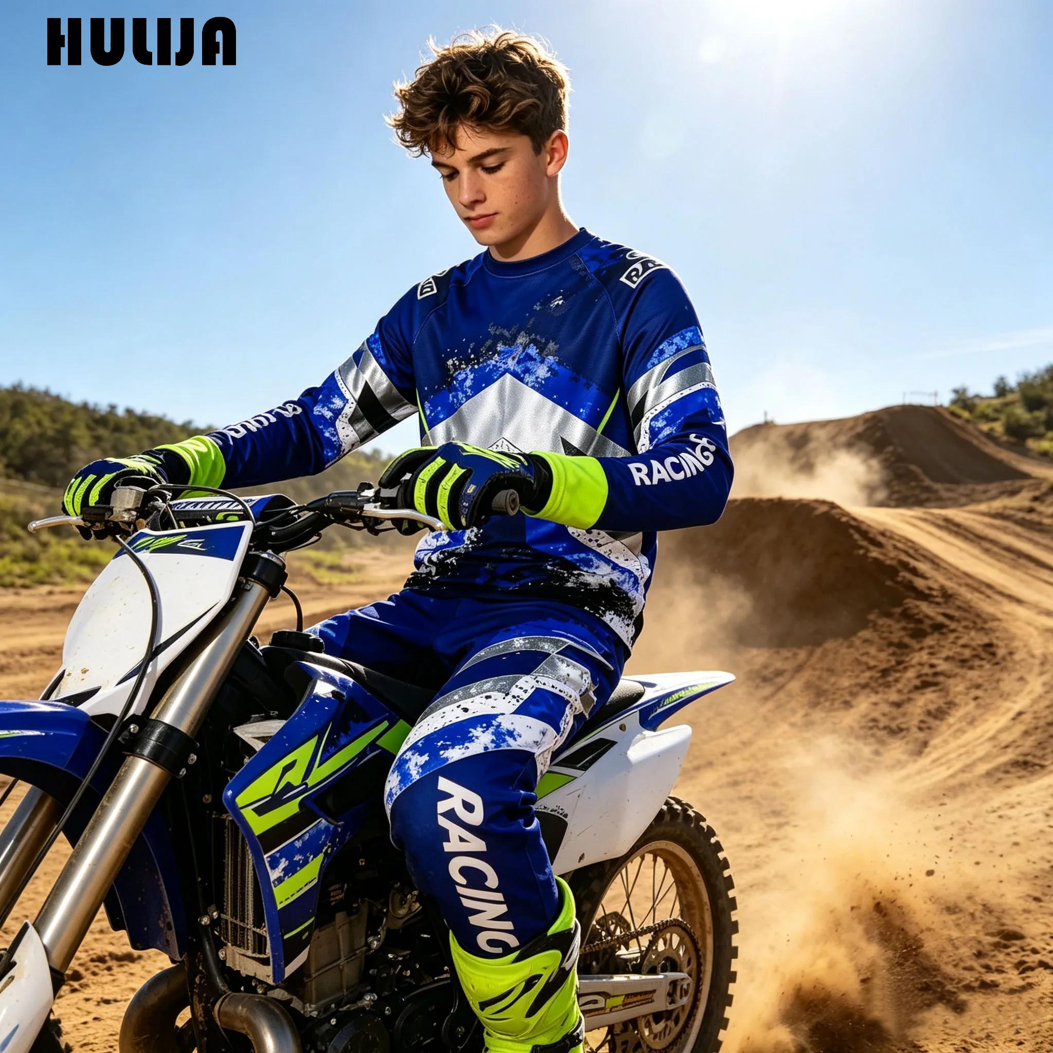 Motorcycle Gear Full Suit - Genç Erkekler İçin Hafif Motocross Forması