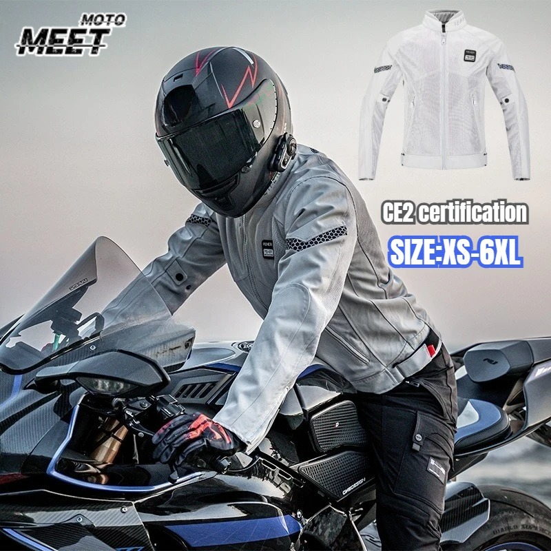 Motorcycle Gear Outfit - Motosiklet Ceketi Yazlık Yumuşak File Koruyucu