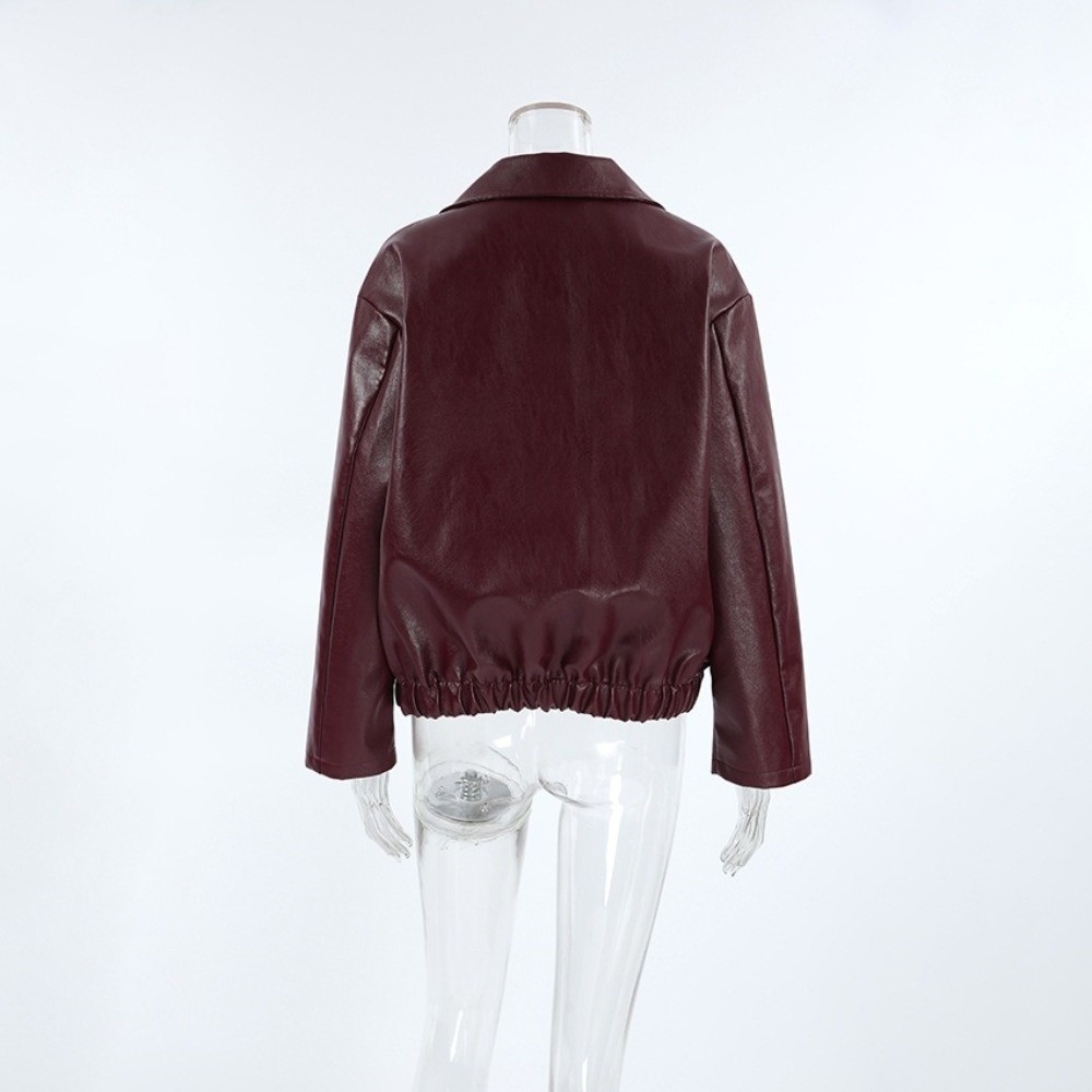 Vintage PU Deri Ceket Mat Dış  - Motorcycle Gear Outfit incelemesi ve fiyatı