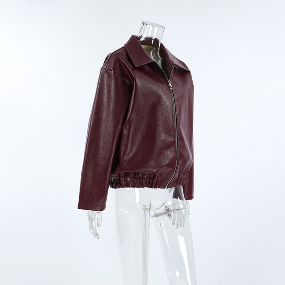 Vintage PU Deri Ceket Mat Dış  - Motorcycle Gear Outfit incelemesi ve fiyatı